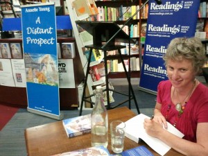 Annette signing copies for readers at Readings Hawthorn
