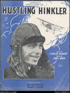 'Hustling Hinkler’ sheet music Courtesy National Library of Australia nla.gov.au/nla.mus-vn1488676-s1-e-cd