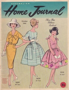 Home Journal dress patterns 1961